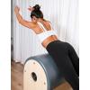 image:imageYvette Yoga Sports Bras Carving Series Spaghetti Strap Padded Breathable Workout Crop Tank Tops Sports Bra for WomenBlack