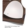 image:imageYvette Yoga Sports Bras for Women Hollow Racerback Light Support Low Impact Paded Bra with Removable PadsBrown