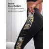 image:imageYvette High Waisted Leggings for Women with Pockets  Tummy Control Yoga Pants Printed Workout Leggings amp Exercise PantsLeopard Printed