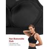 image:imageYvette Racerback High Neck Sports Bra High Support Sports Bras for Women No Bounce Soft Moisture Wicking Supportive RunningBlack