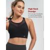 image:imageYvette Racerback High Neck Sports Bra High Support Sports Bras for Women No Bounce Soft Moisture Wicking Supportive RunningBlack