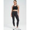 image:imageYvette Racerback High Neck Sports Bra High Support Sports Bras for Women No Bounce Soft Moisture Wicking Supportive RunningBlack