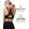 image:imageYvette High Impact Women Sports Bra Front Closure Double Deck Mesh Running Bra for Plus SizeBlack