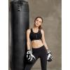 image:imageYvette High Impact Women Sports Bra Front Closure Double Deck Mesh Running Bra for Plus SizeBlack