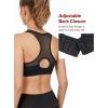 image:imageYvette Plus Size Sports Bras for Women Comfortable Racerback Supporttive Sports Bra Medium Impact WirelessBlack