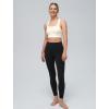 image:imageYvette Yoga Bra Racerback amp Mesh Panels Square Neck Fixed Cups Sports Bra for Women Light Support Workout Tank TopWhite