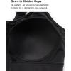 image:imageYvette Adjustable Sports Bras for Women High Impact Support  Zip Front Sports Bra Plus Size Wireless for Running WorkoutBlack