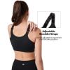 image:imageYvette Adjustable Sports Bras for Women High Impact Support  Zip Front Sports Bra Plus Size Wireless for Running WorkoutBlack