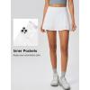 image:imageYvette Athletic Skirt for Tennis Golf Pickleball  High Waisted Sports Skorts with PocketsWhite