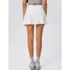 image:imageYvette Athletic Skirt for Tennis Golf Pickleball  High Waisted Sports Skorts with PocketsWhite