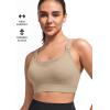 image:imageYvette Nursing Sports Bra for Women High Support Breastfeeding Running Bra Plus Size with Adjustable Straps Padded Plus SizeBrown