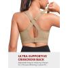 image:imageYvette Nursing Sports Bra for Women High Support Breastfeeding Running Bra Plus Size with Adjustable Straps Padded Plus SizeBrown