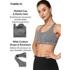 image:imageYvette Zip Front High Impact Sports Bra for Large BustGrey