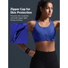 image:imageYvette Zip Front High Impact Sports Bra for Large BustRoyal Blue