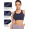 image:imageYvette Zip Front High Impact Sports Bra for Large BustSea Blue