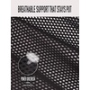 image:imageYvette HighSupport Sports Bra for Women ZipFront Design with Grid MeshBlack