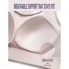 image:imageYvette HighSupport Sports Bra for Women ZipFront Design with Grid MeshOffwhite