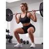 image:imageYvette Adjustable Straps High Support Sports Bra Round NeckBlack