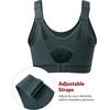 image:imageYvette Adjustable Straps High Support Sports Bra Round NeckBlue