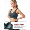 image:imageYvette Adjustable Straps High Support Sports Bra Round NeckBlue