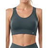 image:imageYvette Adjustable Straps High Support Sports Bra Round NeckBlue