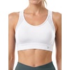 image:imageYvette Adjustable Straps High Support Sports Bra Round NeckWhite