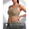 image:imageYvette High Impact Sports Bra for Women Adjustable Straps Soft SupportLight Brown