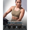 image:imageYvette High Impact Sports Bra for Women Adjustable Straps Soft SupportLight Brown