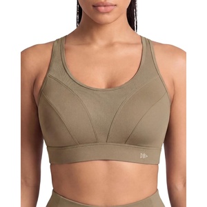image:imageYvette High Impact Sports Bra for Women Adjustable Straps Soft SupportLight Brown