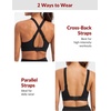image:imageYvette Adjustable High Support Sports Bra for RunningBlack
