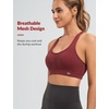 image:imageYvette Adjustable High Support Sports Bra for RunningBurgundy