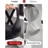image:imageYvette Adjustable High Support Sports Bra for RunningWhite