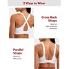 image:imageYvette Adjustable High Support Sports Bra for RunningWhite