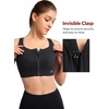 image:imageYvette Front Closure High Impact Sports Bra for WomenBlack