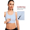 image:imageYvette Front Closure High Impact Sports Bra for WomenBlue