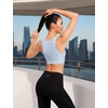 image:imageYvette Front Closure High Impact Sports Bra for WomenBlue