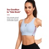 image:imageYvette Front Closure High Impact Sports Bra for WomenBlue