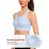 image:imageYvette Front Closure High Impact Sports Bra for WomenBlue