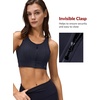 image:imageYvette Front Closure High Impact Sports Bra for WomenDark Blue