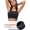 image:imageYvette Front Closure High Impact Sports Bra for WomenDark Blue