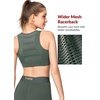 image:imageYvette Front Closure High Impact Sports Bra for WomenDark Green