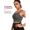 image:imageYvette Front Closure High Impact Sports Bra for WomenGrey