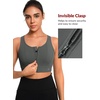 image:imageYvette Front Closure High Impact Sports Bra for WomenGrey