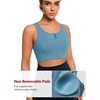 image:imageYvette Front Closure High Impact Sports Bra for WomenLake Blue
