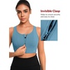 image:imageYvette Front Closure High Impact Sports Bra for WomenLake Blue
