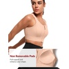 image:imageYvette Front Closure High Impact Sports Bra for WomenPastel Pink