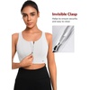 image:imageYvette Front Closure High Impact Sports Bra for WomenWhite