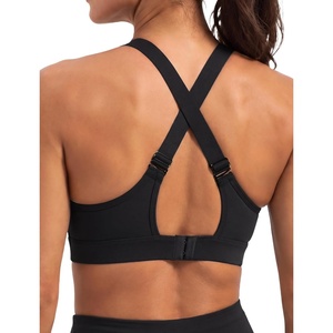 image:imageYvette Adjustable High Support Sports Bra for RunningBlack