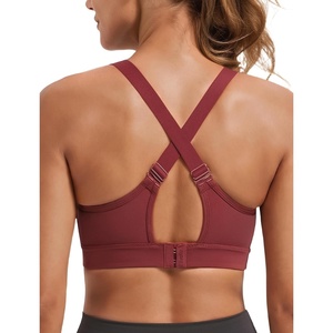 image:imageYvette Adjustable High Support Sports Bra for RunningBurgundy