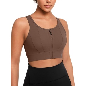 image:imageYvette Front Closure High Impact Sports Bra for WomenCoffee